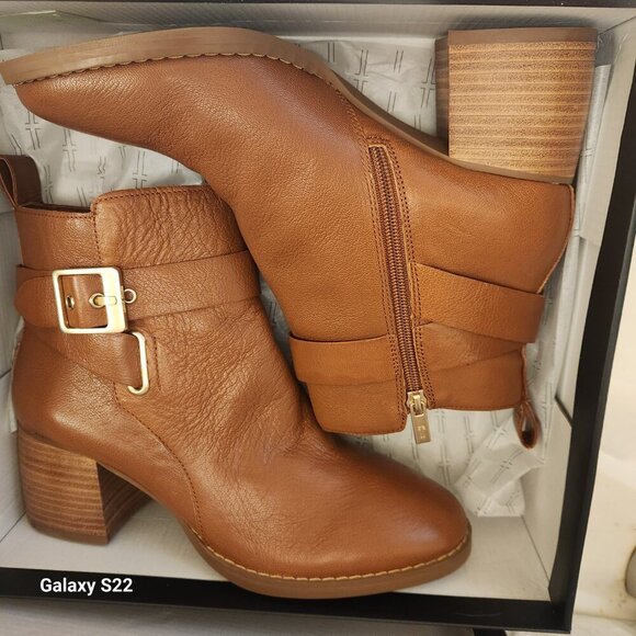 LiverPool Leather Boots "Encino" Pecan. NIB. Size 9.5 - Picture 10 of 12